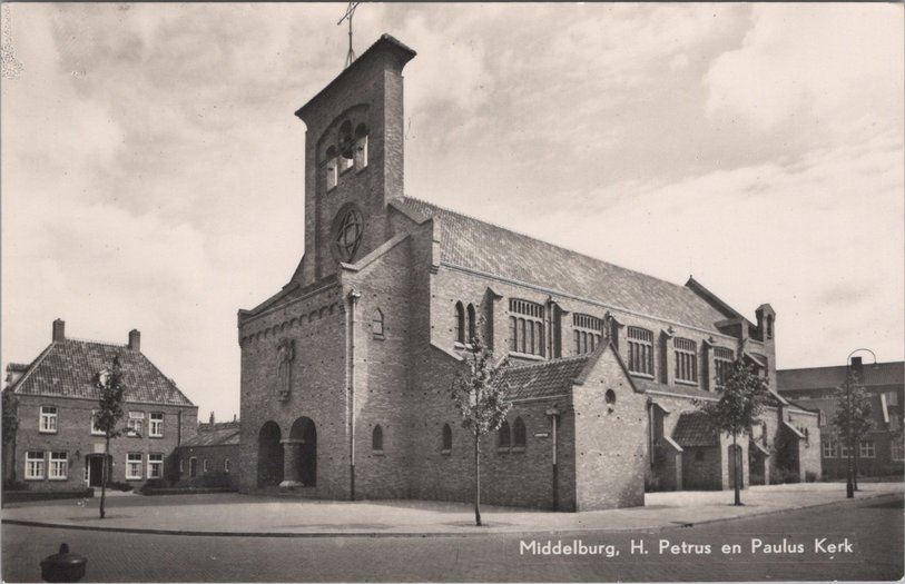 Petrus En Paulus Kerk Mooie Oude Ansichtkaart van MIDDELBURG - H. Petrus en Paulus Kerk