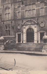 AMSTERDAM - Ingang Koloniaal Museum