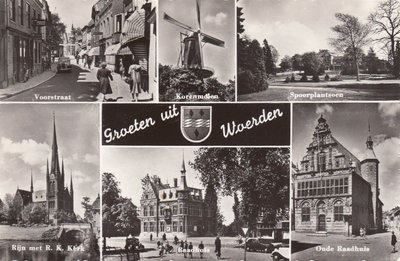 WOERDEN - Meerluik Groeten uit Woerden