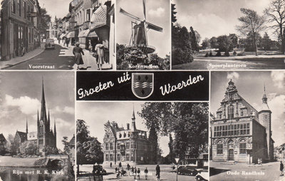 WOERDEN - Meerluik Groeten uit Woerden