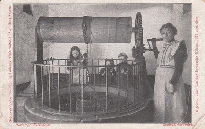 HOOG-SOEREN - Origineele kaart van den beroemden Echoput 232 voet diep