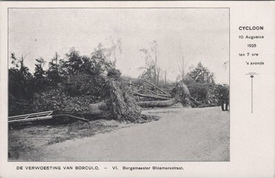 BORCULO - Verwoesting van Borculo 10 Augustus 1925, Burgemeester Bloemerstraat