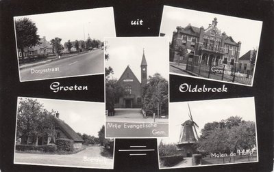 OLDEBROEK - Meerluik Groeten uit Oldebroek