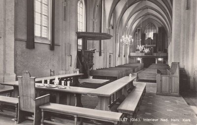 ELST (Gld.) - Interieur Ned. Herv. Kerk