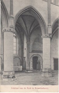 BROUWERSHAVEN - Interieur van de Kerk