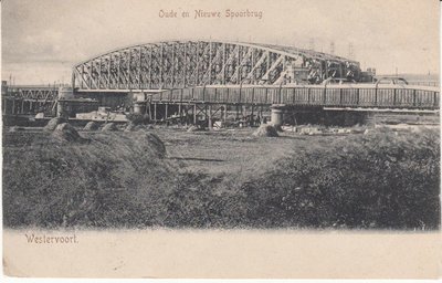 WESTERVOORT - Oude en Nieuwe Spoorbrug