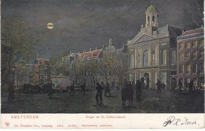 AMSTERDAM - Singel en St. Catharinakerk