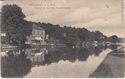 KOUDEKERK a. d. Rijn - Gezicht op den Rijn (Hoogenwaard)