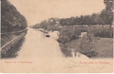 'S GRAVENHAGE - Kanaal nabij de Wittebrug