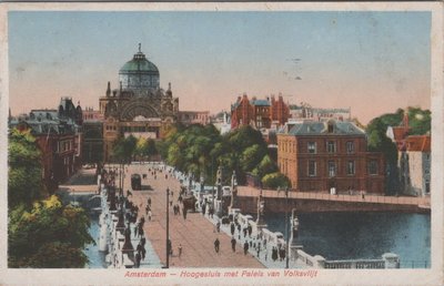 AMSTERDAM - Hoogesluis met Paleis van Volksvlijt