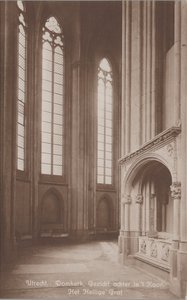 UTRECHT - Domkerk Gezicht achter in 't Koor, Het Heilige Graf