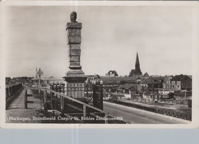 HARLINGEN - Standbeeld Caspar Di Robles Zuiderzeedijk