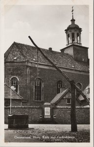 OOTMARSUM - Ned. Herv. Kerk met Gedenksteen