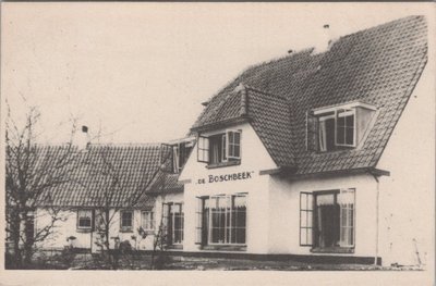 BENNEKOM - Hotel-Pension de Boschbeek, voorfront met rechtervleugel