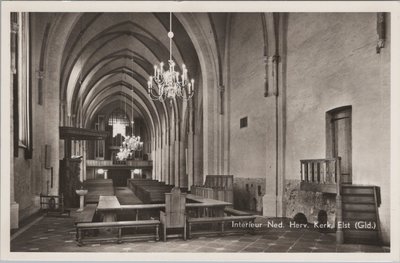 ELST (Gld) - Interieur Ned. Herv. Kerk