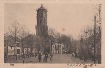 ELST - Gezicht op de Groote Kerk