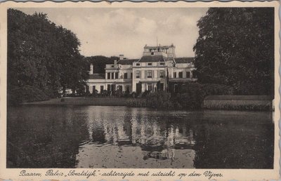 BAARN - Paleis Soestdijk achterzijde met uitzicht op den Vijver