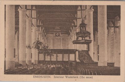 ENKHUIZEN - Interieur Westerkerk (15e eeuw)
