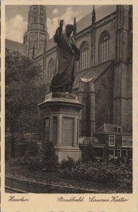 HAARLEM - Standbeeld Laurens Koster