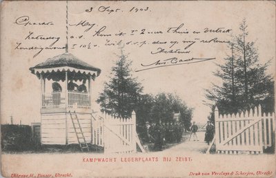 ZEIST - Kampwacht Legerplaats bij Zeist