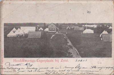 ZEIST - Hoofdkwartier Legerplaats bij Zeist