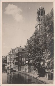 UTRECHT - Oude Gracht met achterzijde Donkere Gaard
