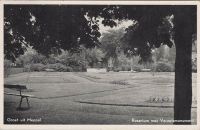 MEPPEL - Rosarium met Verzetsmonument