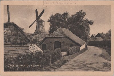 VELUWE - Dorpsgezicht, groeten van de Veluwe