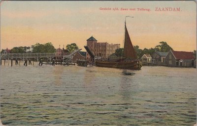 ZAANDAM - Gezicht o/d. Zaan met Tolbrug