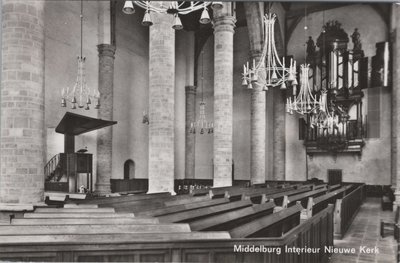 MIDDELBURG - Interieur Nieuwe Kerk