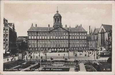 AMSTERDAM - Koninklijk Paleis Dam met Plantsoen