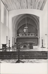 ECHT (L) - Cisterciënserabdij Lilbosch, Kerkinterieur gezien vanuit het Koor der Monniken