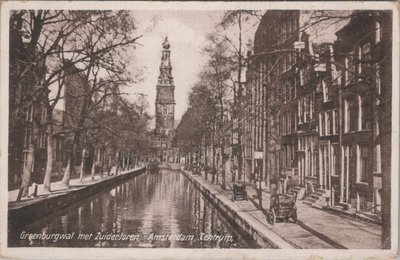 AMSTERDAM - Groenburgwal met Zuidertoren