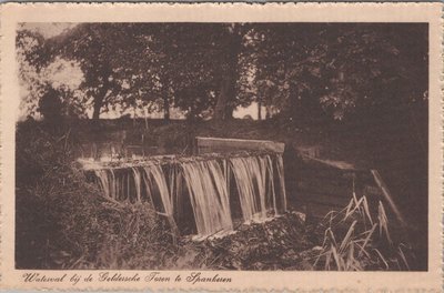 SPANKEREN - Waterval bij de Geldersche Toren te Spankeren