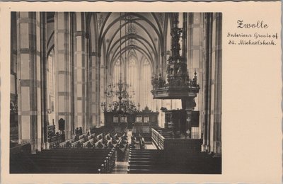 ZWOLLE - Interieur Groote- of St. Michaelskerk