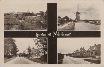 NEDERHEMERT - Meerluik Groeten uit Nederhemert