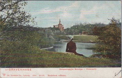 S GRAVENHAGE - Scheveningsche Boschjes. Waterpartij