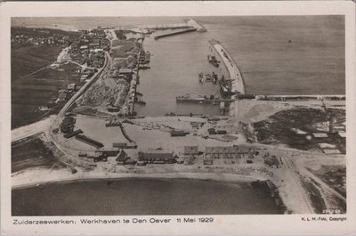 ZUIDERZEEWERKEN - Werkhaven te Den Oever 11 Mei 1929