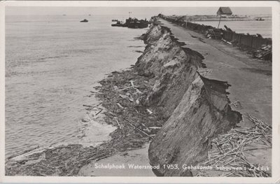 SCHELPHOEK - Schelphoek Watersnood 1953, Gehavende Schouwen's Zeedijk