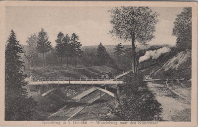 GEULDAL - Spoorbrug in 't Geuldal Wandelweg naar den Kluizenaar