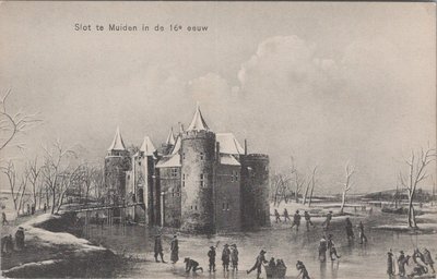MUIDEN - Slot te Muiden in de 16e eeuw