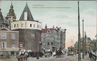 AMSTERDAM - Prins Hendrikkade m. Schreiertoren