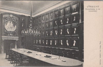 UTRECHT - Senaatkamer in den Universiteit