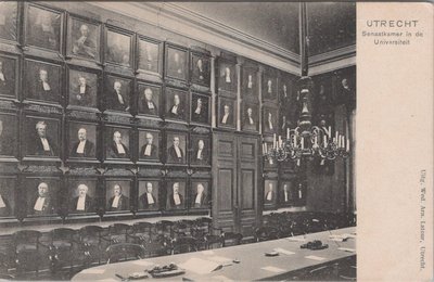 UTRECHT - Senaatkamer in den Universiteit