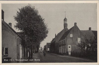 ELST (U.) - Dorpsstraat met Kerk
