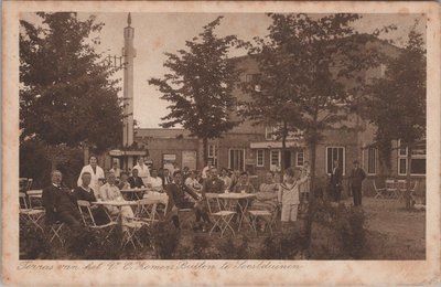 SOESTDUINEN - Terras van het Vacantieoord Zomers Buiten te Soestduinen