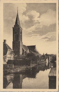 BREUKELEN - Ned. Herv. Kerk met Kerkgracht