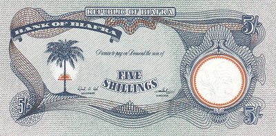 BIAFRA P.3b - 5 Shillings ND 1968-69 UNC