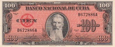 CUBA P.93 - 100 Pesos 1959 XF