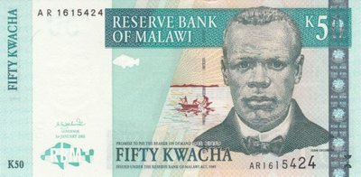 MALAWI P.45a - 50 Kwacha 2003 UNC